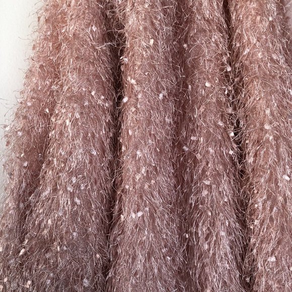 Lovers + Friends Fifth Avenue Mini Dress Blush Pink Fringe All Over - Picture 4 of 4